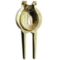 Custom Zinc Alloy Divot Tool w/ Belt Clip